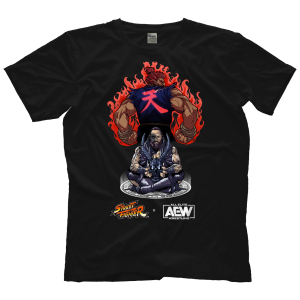 Polera Malakai Black Vs. Akuma Street Fighter x AEW