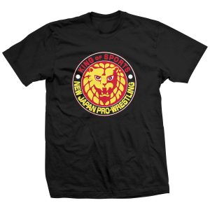 Polera NJPW Lionmark Negra