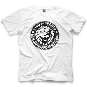 Polera NJPW Lionmark logo negro