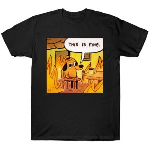 Polera Coronavirus "This is fine"